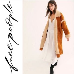 Rare Free People Aspen Marshall Shearling Coat NWT